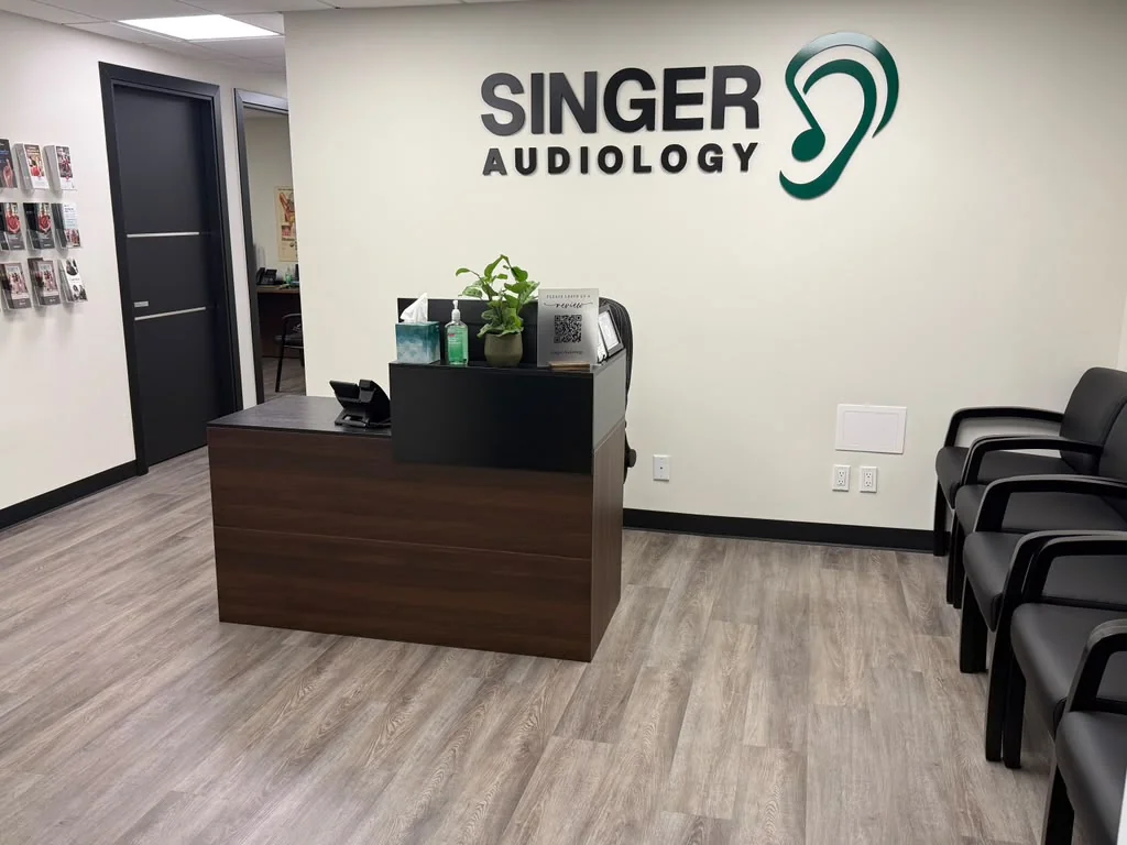 Singer Audiology reception area
